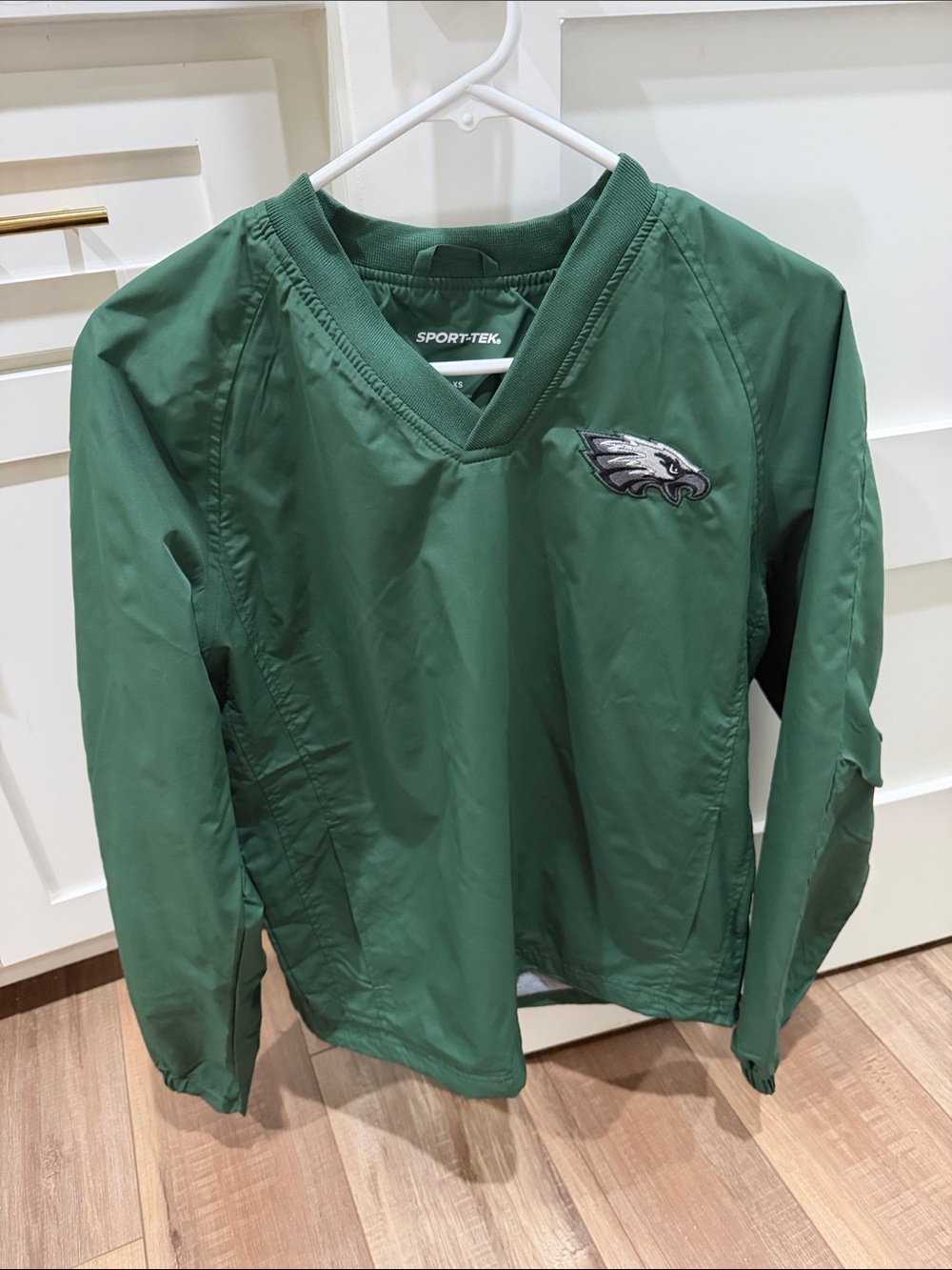 Sport-Tek Dark Green Philadelphia Eagles V-Neck Pullover